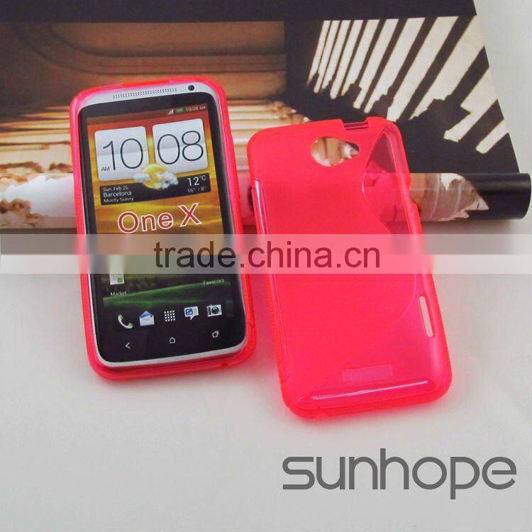 TPU gel soft case for htc one X cell phone case