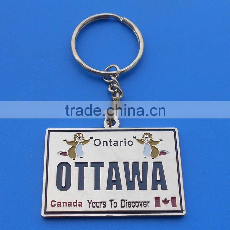 OTTAWA promotional cheap new design Brand custom keychain