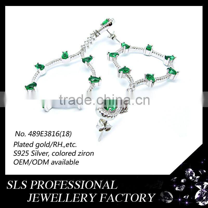 Fashion earring designs new model daily wear earrings 925 sterling silver jewellery