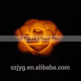 Color Changing Flower Shaped Floating Candles Flashing Flashing Plastic Toy Flower Shape Led Candle