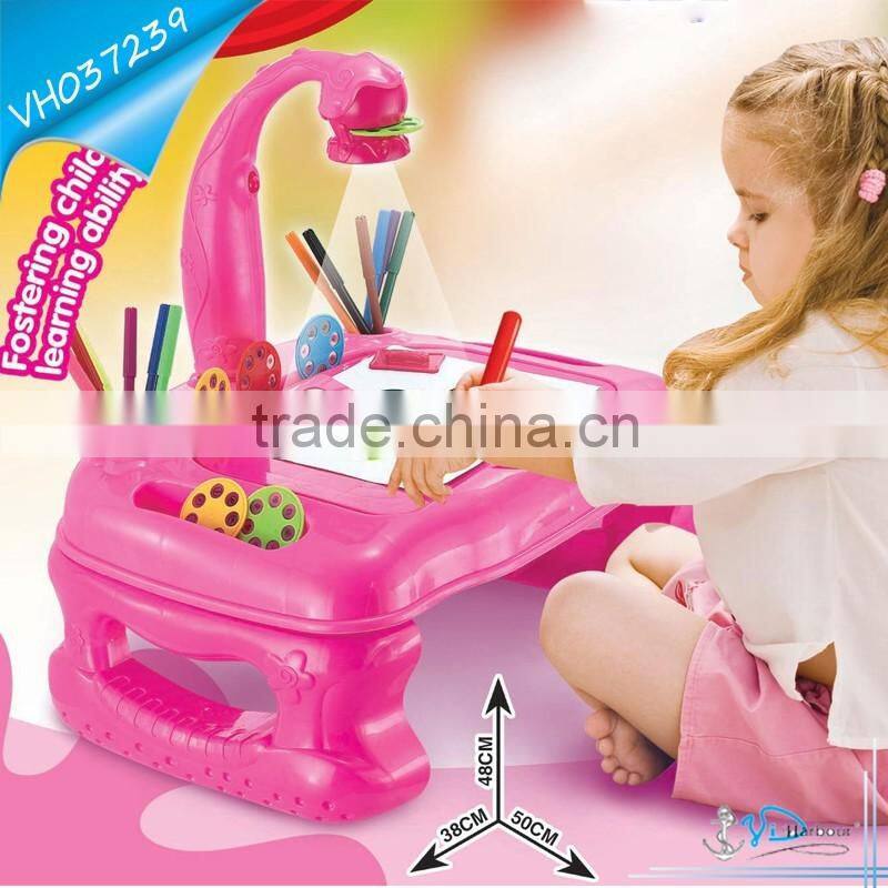 Kids New Products 2016 Drawing Projection Toy Table 4 in 1