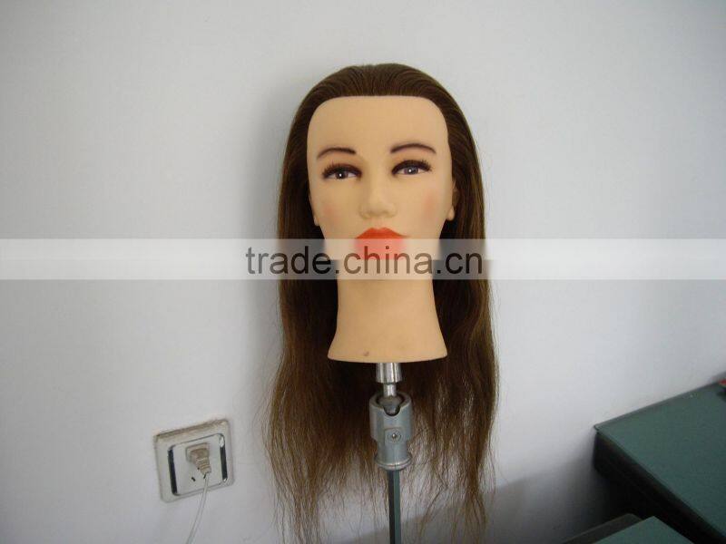 practice fiberglass mannequin head with remy human hair