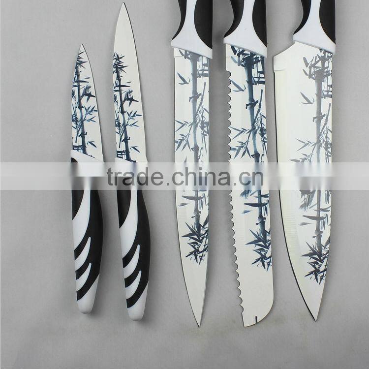 Fashion Printing kitchen knife set