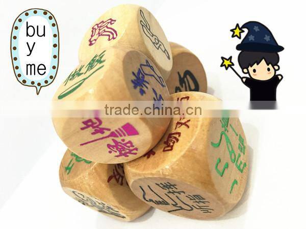 different colored sex erotic wood dice