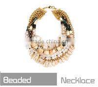 wholesale gold plating chain colorful beads chain with rhinestone buttlefly cheapest necklace