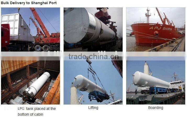 ASME standard 3 axle LPG tank trailer, 56000L LPG gas trailer