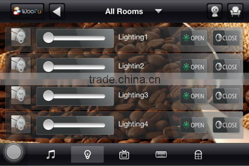 Zigbee touch screen wireless smart home control home lighting automation