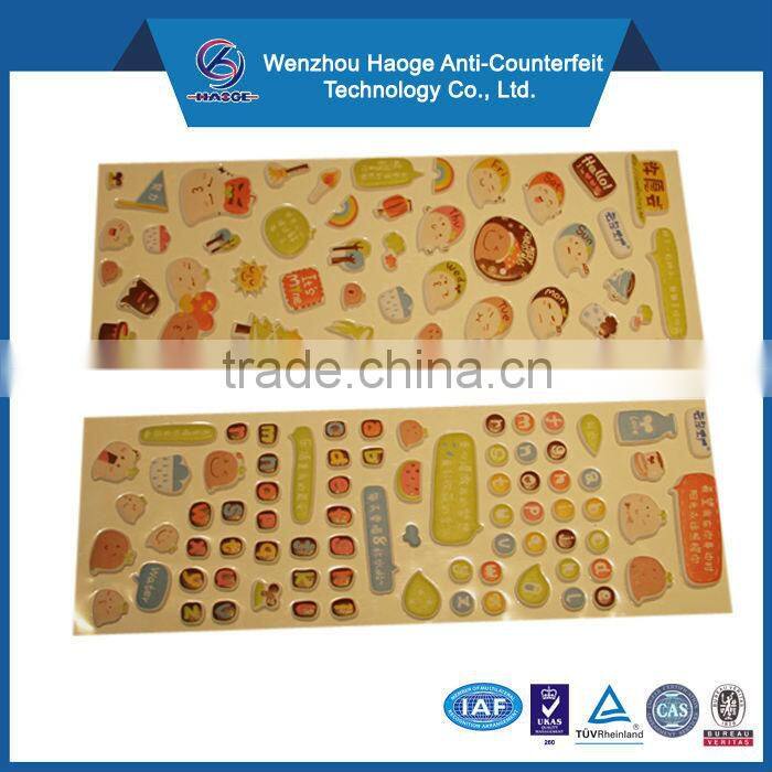 Decorative 3d foam puffy sticker & PVC puffy sticker, sponge sticker & epoxy sticker