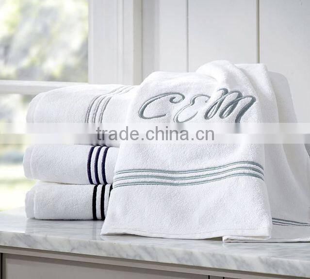 Wholesale 100%Cotton White Fancy Palais Royale Hotel Bath Towel