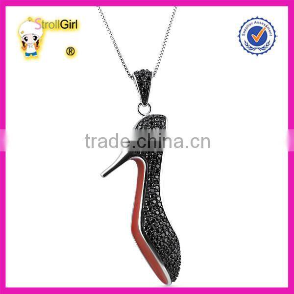 wholesale alibaba fashion jewelry 925 Sterling silver drop pendant necklace
