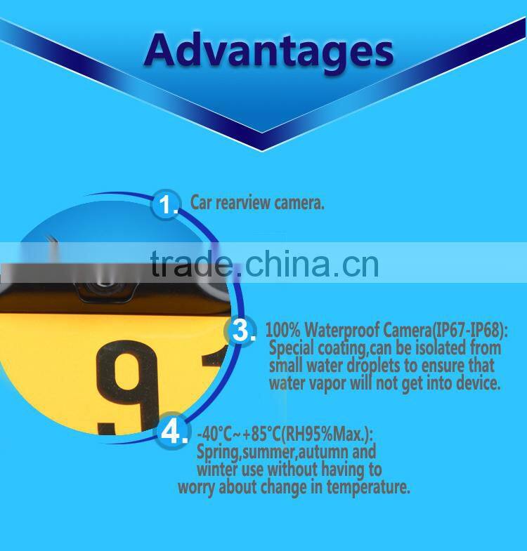 China manufacturer factory price car license plate high quality hidden camera