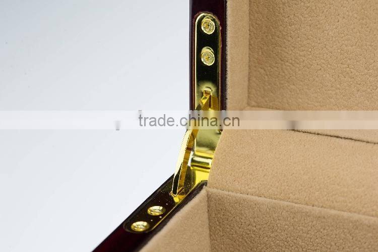 luxury MDF black glossy varnish handmade sunglasses wooden box packing 8 pieces