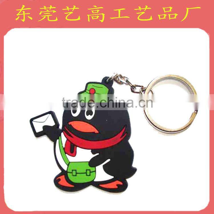 Eco-friendly PVC 3d anime keyrings/ personized rubber keyrings