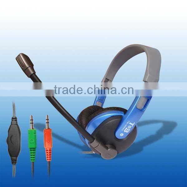 Custom designed headphone manufacturers adjustable fashion modeling headphone with detachable mic for computer