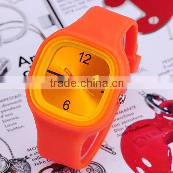 Custom made quartz watches Silicone Jelly watch