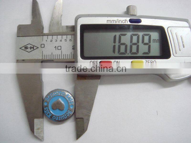 17mm cheap blue custom made clothing buttons