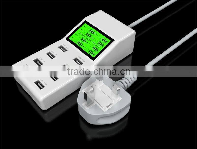 8 Port USB Mobile Charger Wall Charger