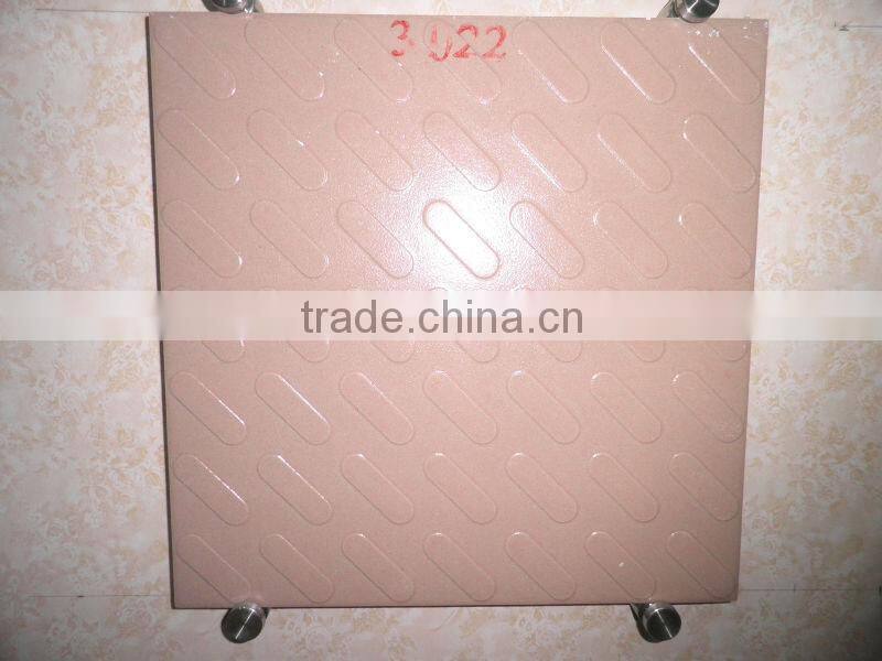 Pink color unpolished floor tile 18x18