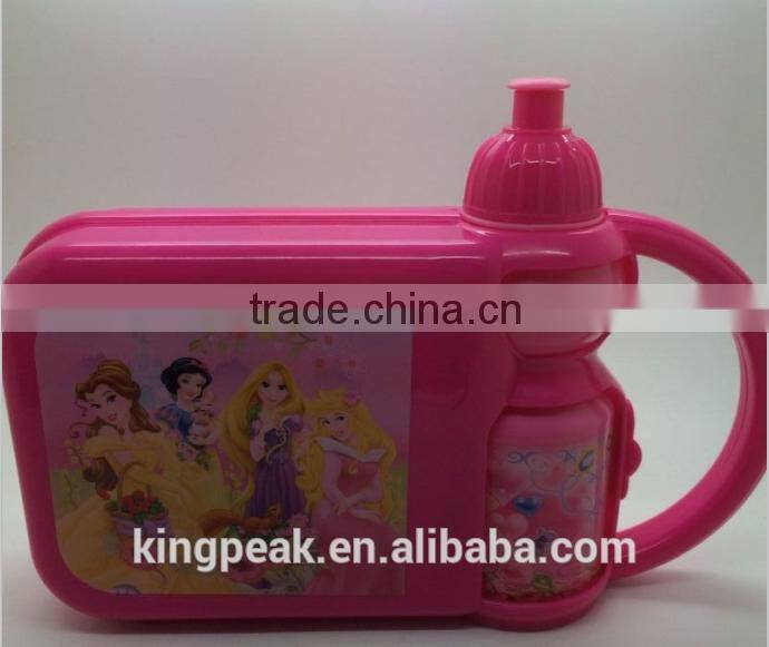 2016 Best Selling Kids Lunch Box Combo/Lunch box Combo Set for Pre-School/lunch box and water bottle set for kids