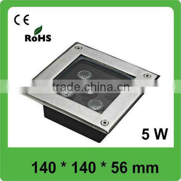 High quality CE and ROHS AC 85v-265v 3W IP66 led underground light , 3 years warranty