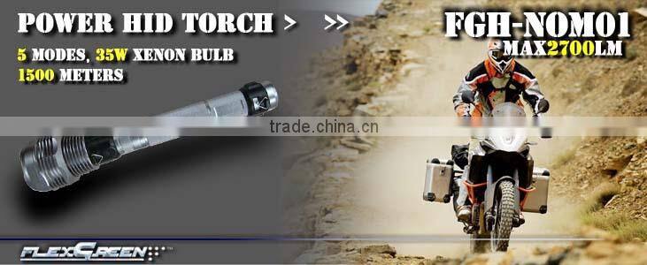 rechargeable 18650 battery 35W HID flashlight