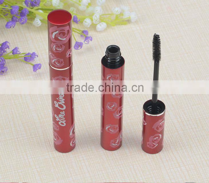 High quality empty hot coffe brands shiny double black coffe tube mascara