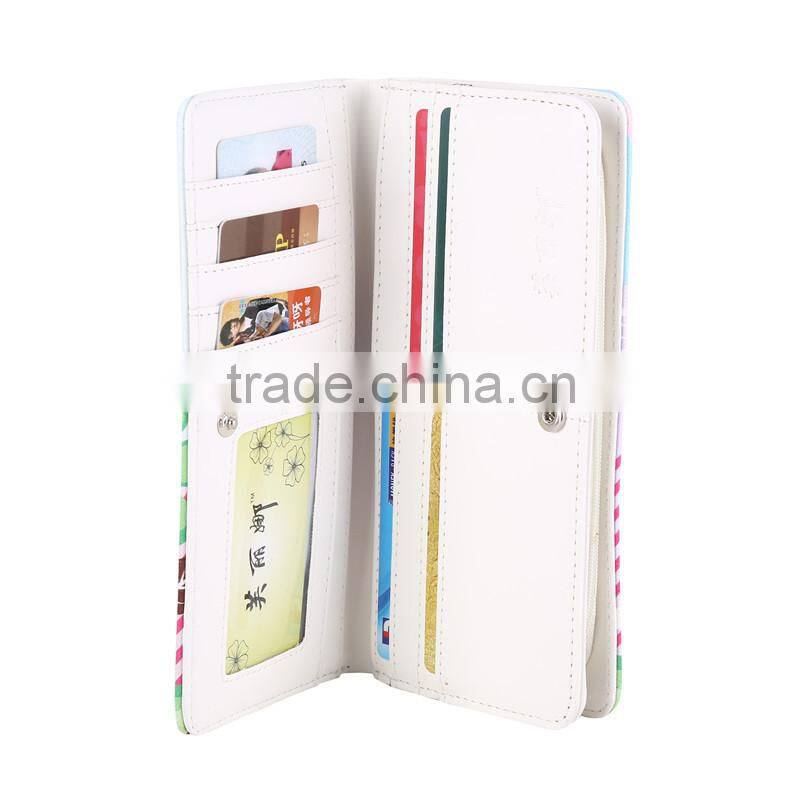 Latest Printed Cheap Female long Zipper Wallet/Lady Wallet