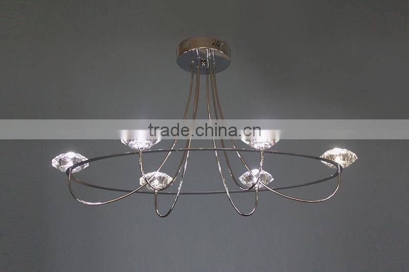 modern round LED sourcing chandelier&pendant made of glass +metal from china