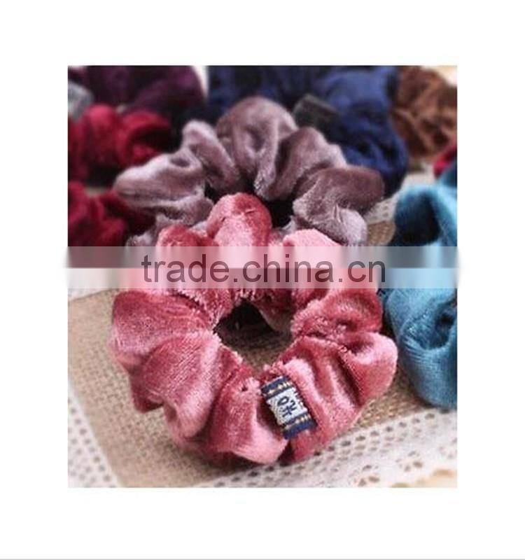 fashion velvet ponytail holder hair scrunchies hair accessory for sale