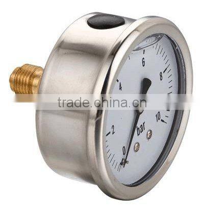 All Stainless Steel Oil filled Pressure Gauges With Bayonet Ring