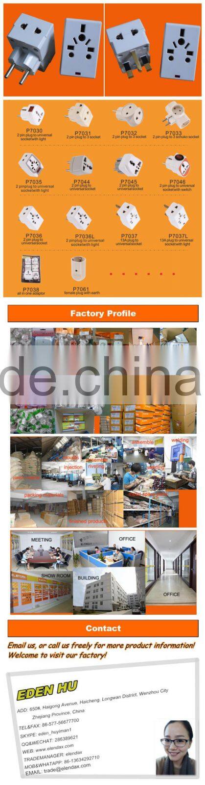 EU power supply electric plug universal adaptor (P7036L)