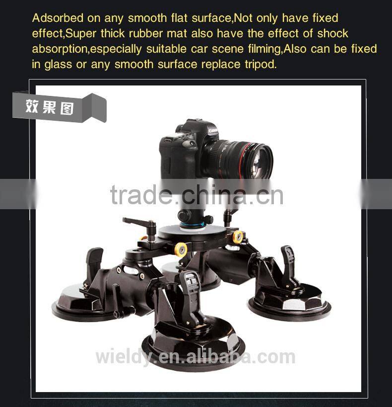 Wieldy four claw sunction up car camera stabilizer
