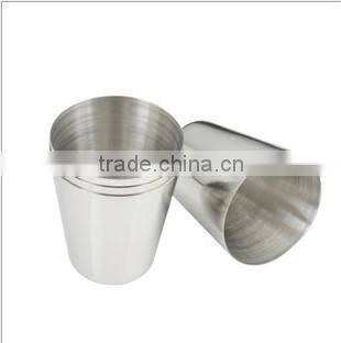 Savage 18/8 Stainless Steel Shot Glasses with Black Leather Case,1oz set of 4 pcs