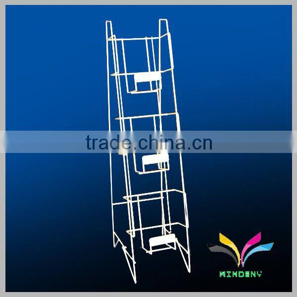 withe floor stand 4 pocket metal comic book magazine display rack