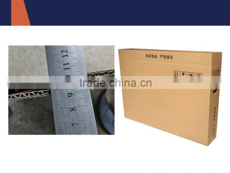 Recyclable Feature and Corrugated Board Paper Type TV carton box