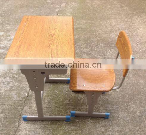 presswood wooden single adjustable school desks and chairs TF-A--4603