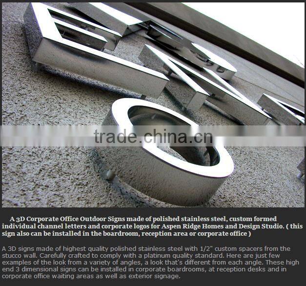 outdoor advertising sign wall-mounted sign