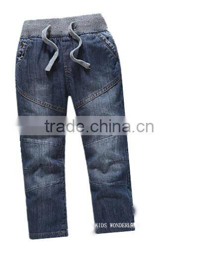 rib waist children funky denim jeans pants moda jeans denim jeans pants trousers