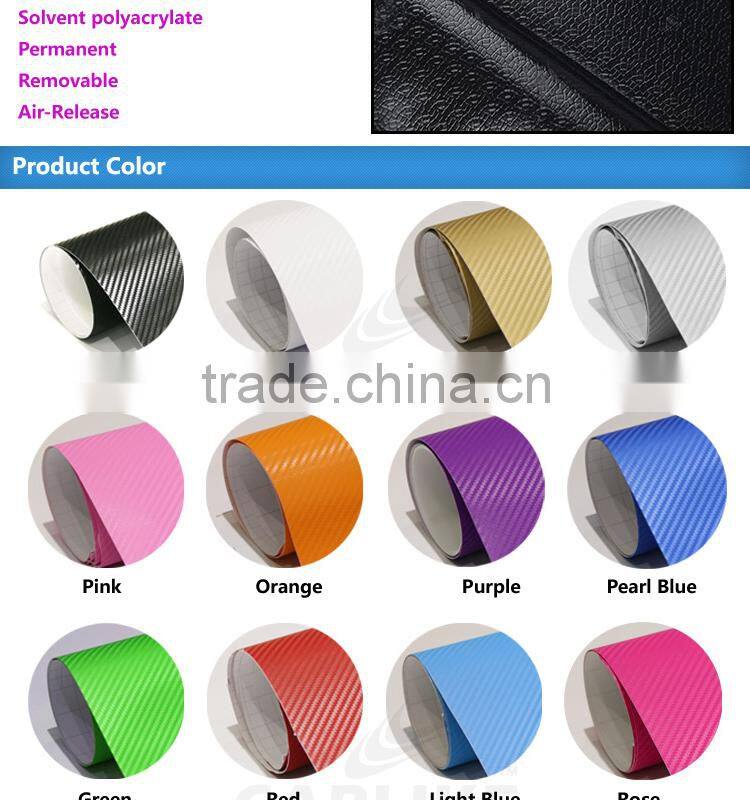 CARLIKE Air Bubble Free Carbon Fiber Car Vinyl Sticker Foil