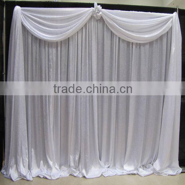 White wedding decoration fabric 3D wedding decoration satin fabric