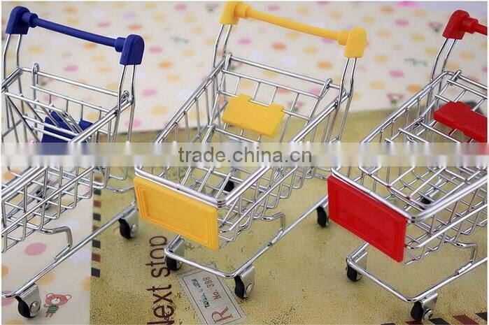 mini shopping cart trolley supermarket shopping cart model metal crafts shopping cart