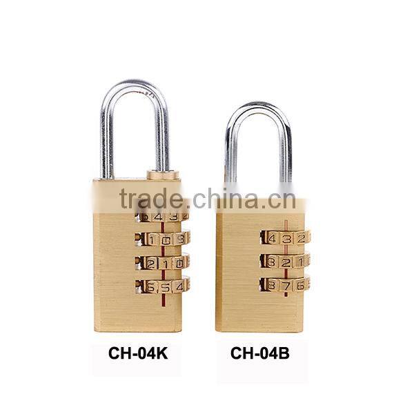 2015 Hot Sale 60MM Security Brass Padlock 4 digital combination locks
