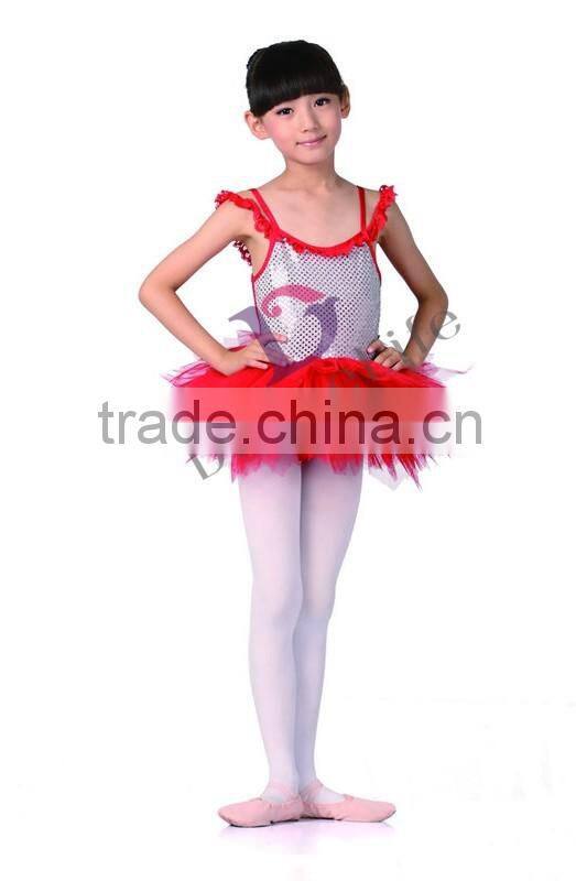C2236 girls princess ballet tutu dress, kids tutus shiny top performance ballet tutu ballet dance costumes
