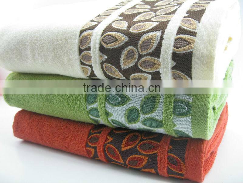 new cotton bath towel with boder