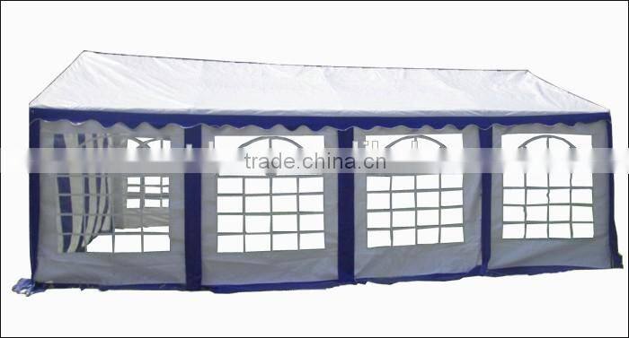 4x8m heavy duty white&blue PVC wedding tents with enhanced frame, pary tents, carports