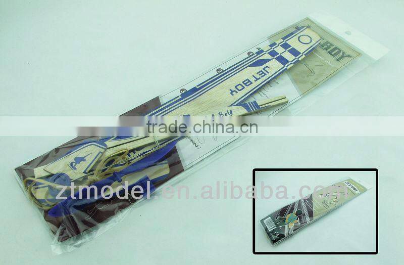 Sky Boy - Jet Boy 14 Balsa Rubber Powered Glider Toy Glider Plane Balsa Plane