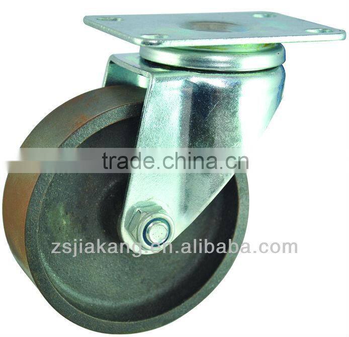 Medium duty cast iron caster wheel,cast iron castor,mental wheels