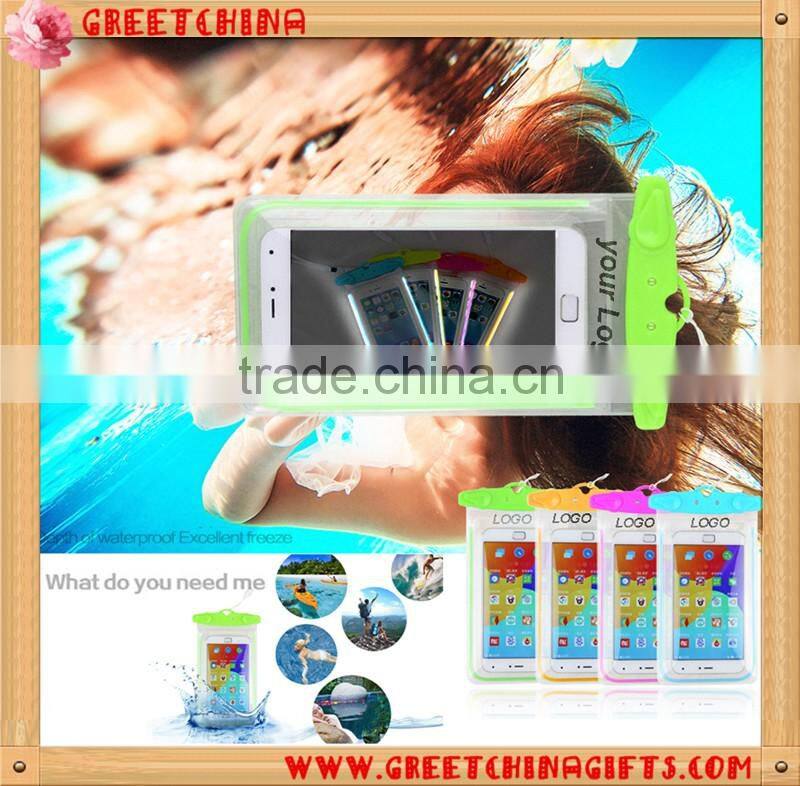 Luminous Waterproof Pouch Dry Bag Case for All Cell phone Mobile Phone