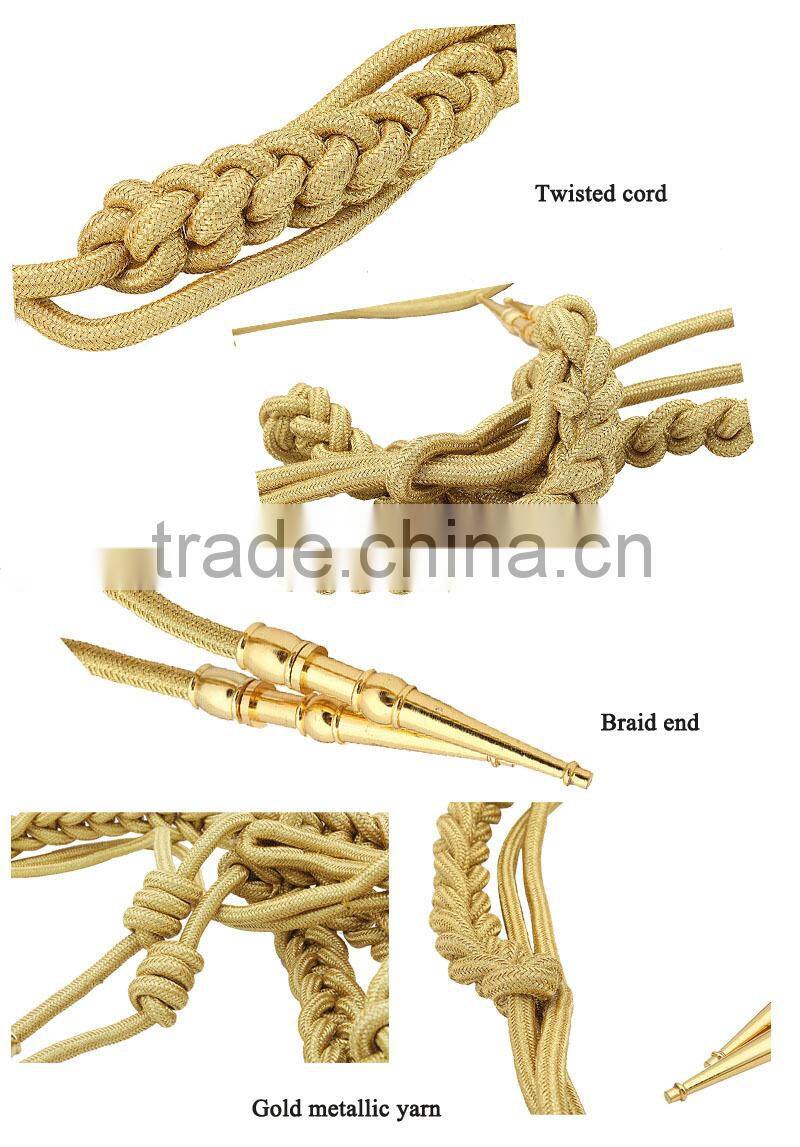 military gold braid for military uniform