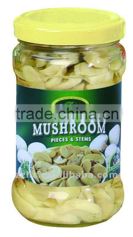 Canned Mushroom in Jars